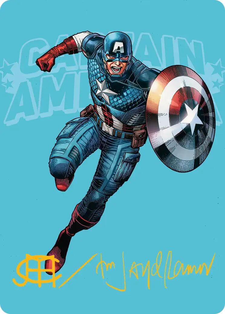 Captain America, Super-Soldier Art Card (Gold-Stamped Signature) [Marvel Super Heroes Art Series] | Lots Moore NSW