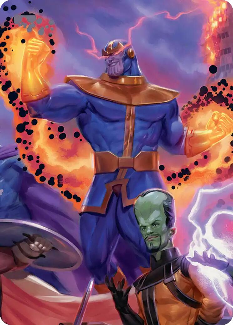 Thanos, Death's Consort Art Card [Marvel Super Heroes Art Series] | Lots Moore NSW