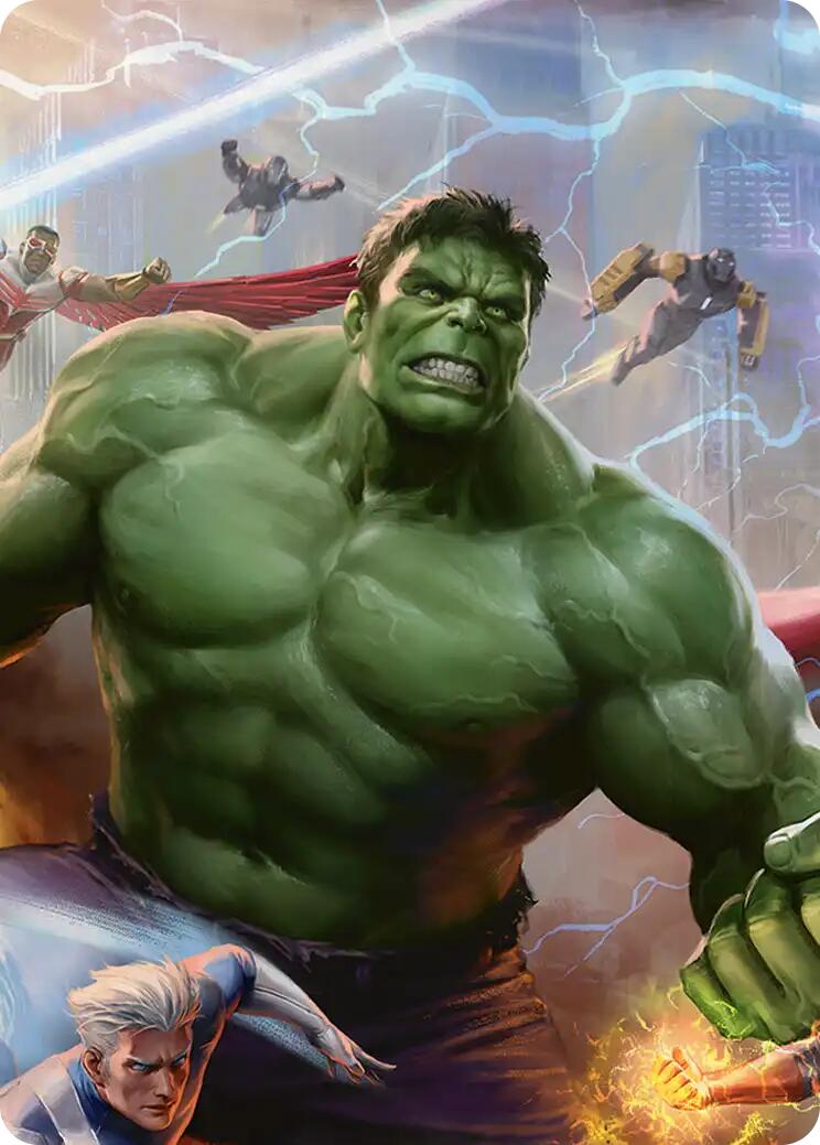 Hulk, Always Angry Art Card [Marvel Super Heroes Art Series] | Lots Moore NSW
