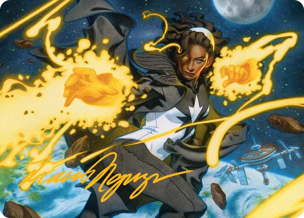 Photon, Mighty Marvel Art Card (Gold-Stamped Signature) [Marvel Super Heroes Art Series] | Lots Moore NSW
