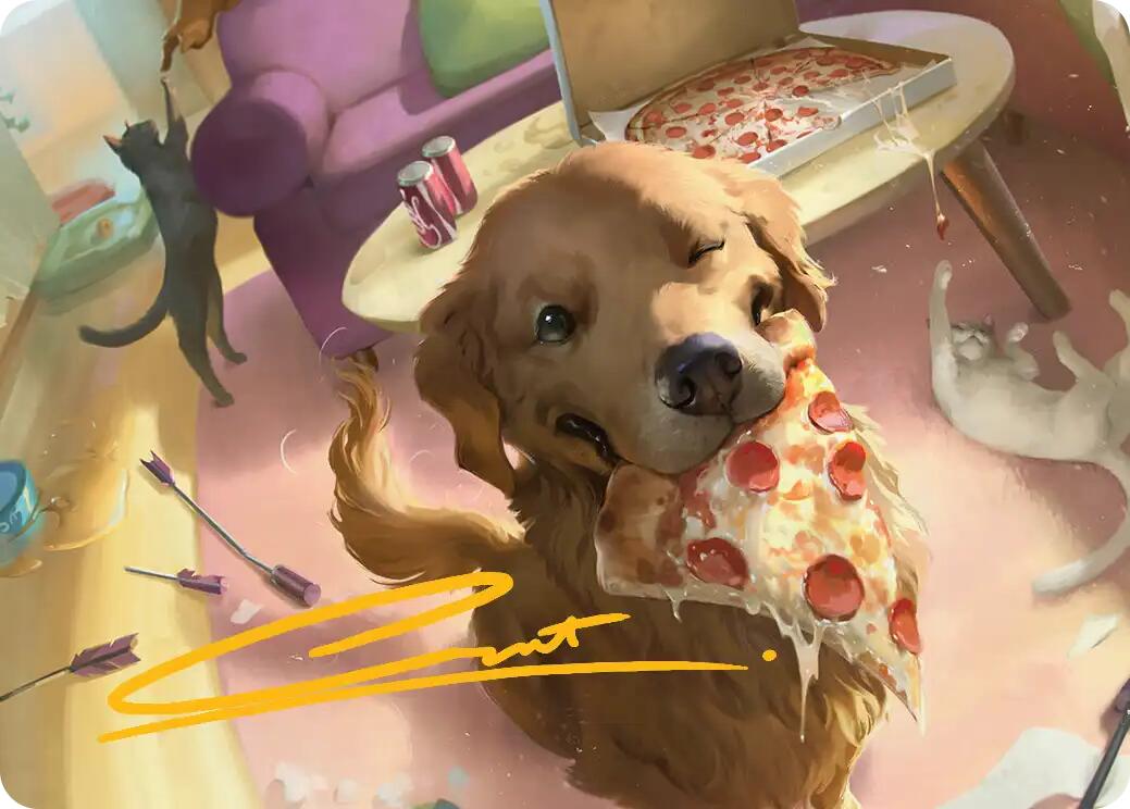 Lucky the Pizza Dog Art Card (Gold-Stamped Signature) [Marvel Super Heroes Art Series] | Lots Moore NSW