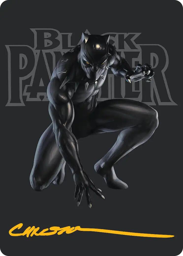 Black Panther, Hope Enduring Art Card (Gold-Stamped Signature) [Marvel Super Heroes Art Series] | Lots Moore NSW