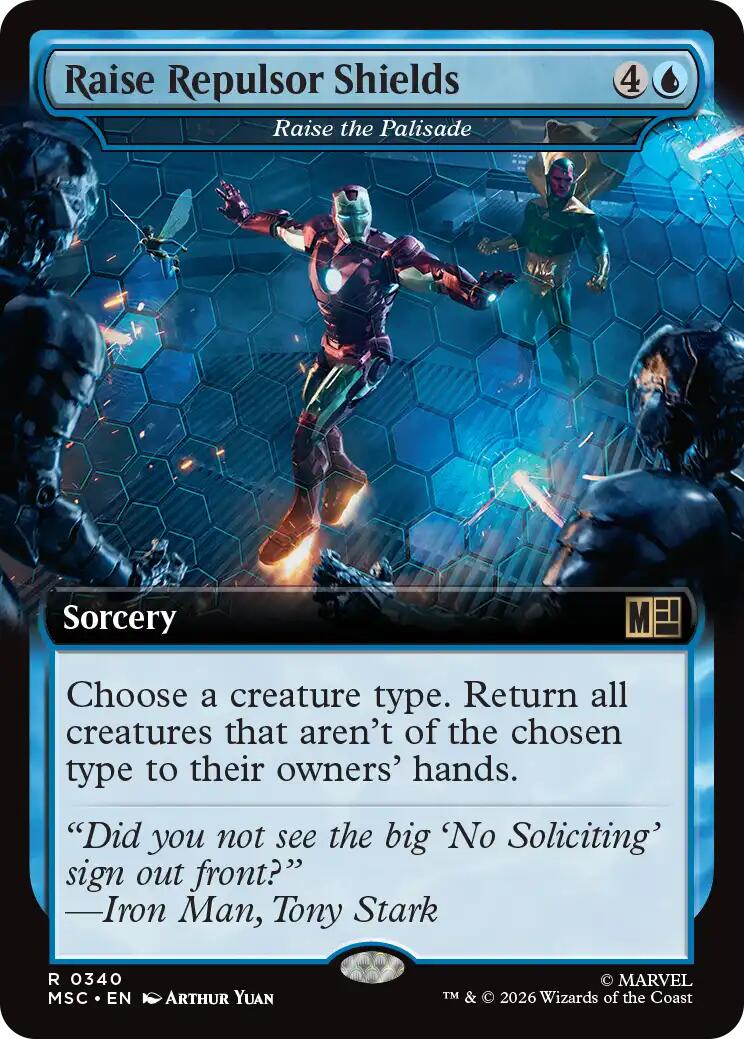 Raise Repulsor Shields - Raise the Palisade (Extended Art) [Marvel Super Heroes Commander] | Lots Moore NSW