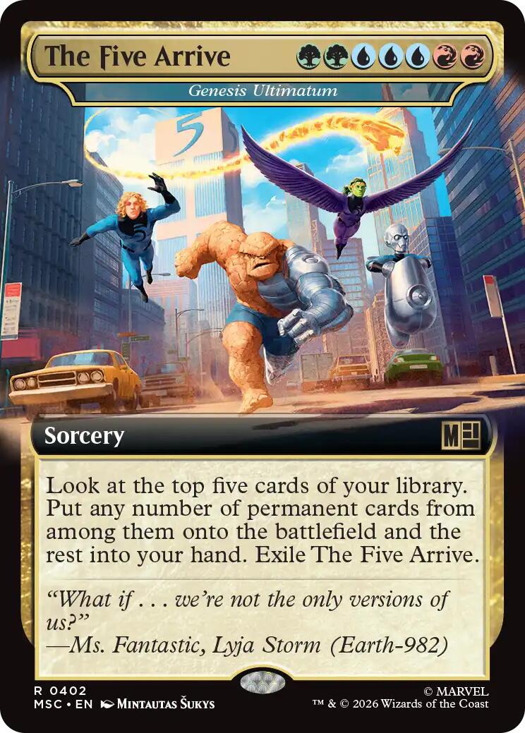 The Five Arrive - Genesis Ultimatum (Extended Art) [Marvel Super Heroes Commander] | Lots Moore NSW