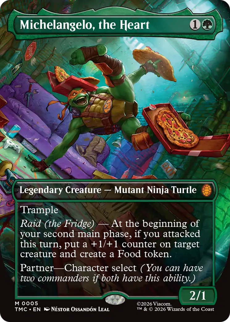 Michelangelo, the Heart (Borderless) [Teenage Mutant Ninja Turtles Commander] | Lots Moore NSW