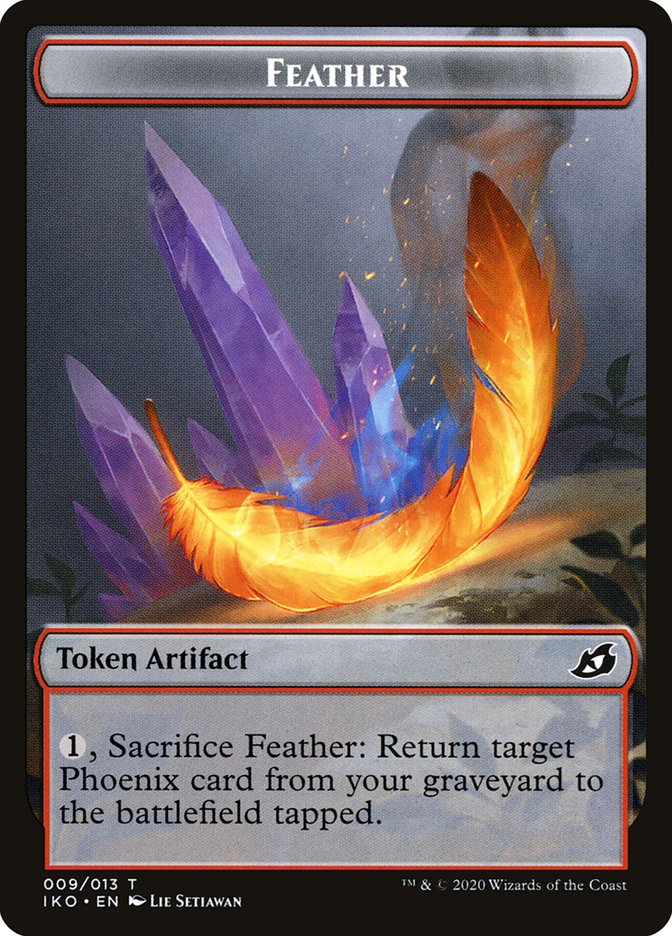 Feather Token [Ikoria: Lair of Behemoths Tokens] | Lots Moore NSW