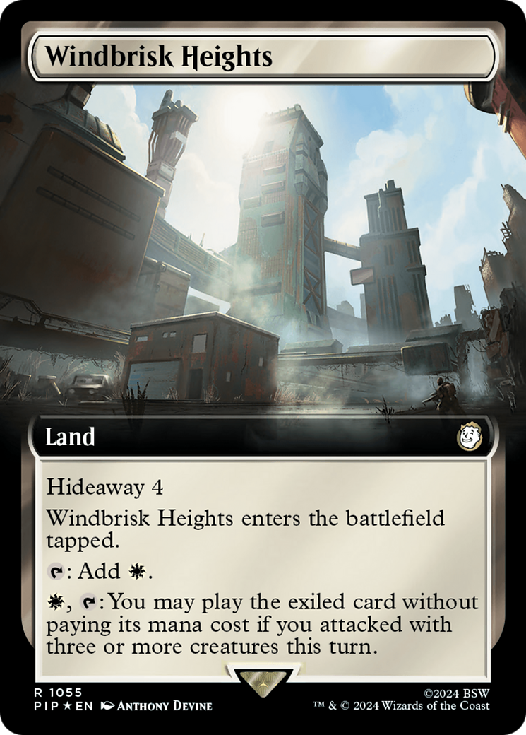 Windbrisk Heights (Extended Art) (Surge Foil) [Fallout] | Lots Moore NSW