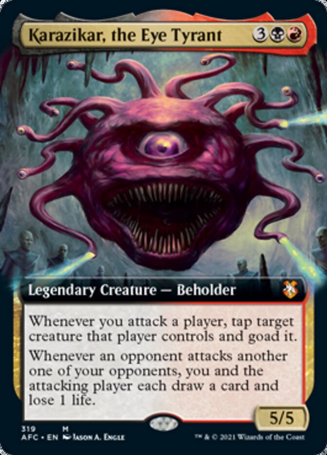 Karazikar, the Eye Tyrant (Extended Art) [Dungeons & Dragons: Adventures in the Forgotten Realms Commander] | Lots Moore NSW