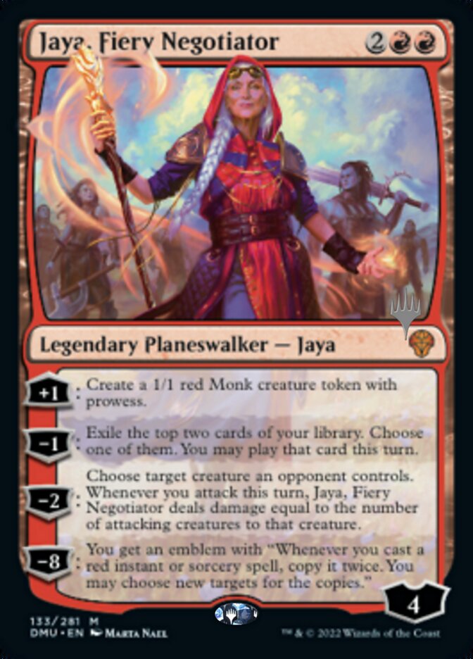 Jaya, Fiery Negotiator (Promo Pack) [Dominaria United Promos] | Lots Moore NSW