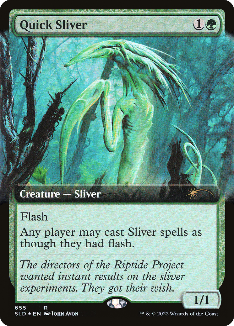 Quick Sliver (Extended Art) [Secret Lair Drop Promos] | Lots Moore NSW