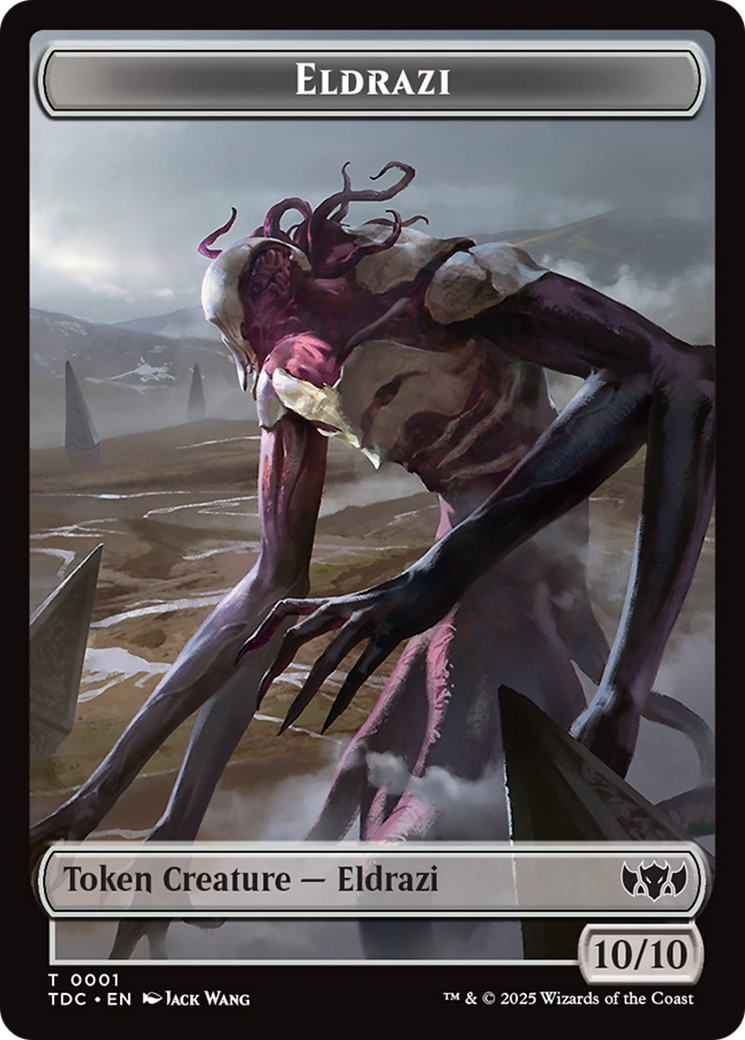 Eldrazi // Citizen Double-Sided Token [Tarkir: Dragonstorm Commander Tokens] | Lots Moore NSW
