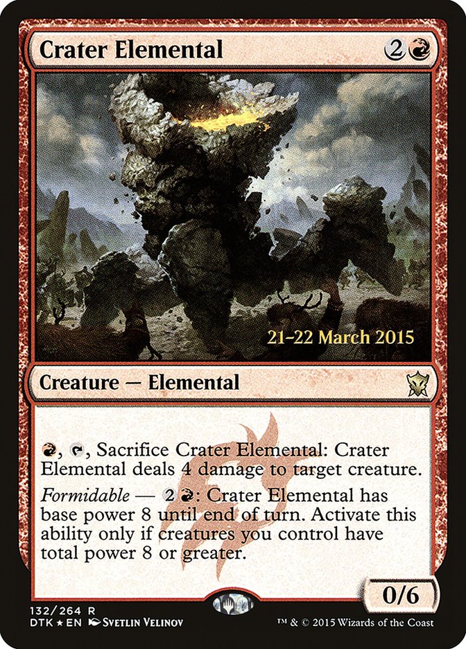 Crater Elemental [Dragons of Tarkir Prerelease Promos] | Lots Moore NSW