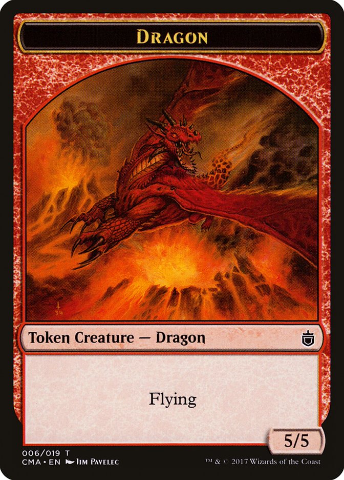 Dragon Token [Commander Anthology Tokens] | Lots Moore NSW