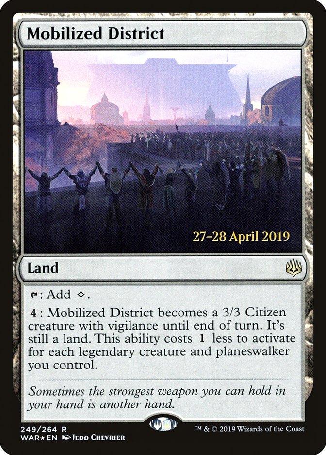 Mobilized District [War of the Spark Prerelease Promos] | Lots Moore NSW