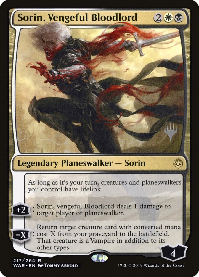 Sorin, Vengeful Bloodlord (Promo Pack) [War of the Spark Promos] | Lots Moore NSW