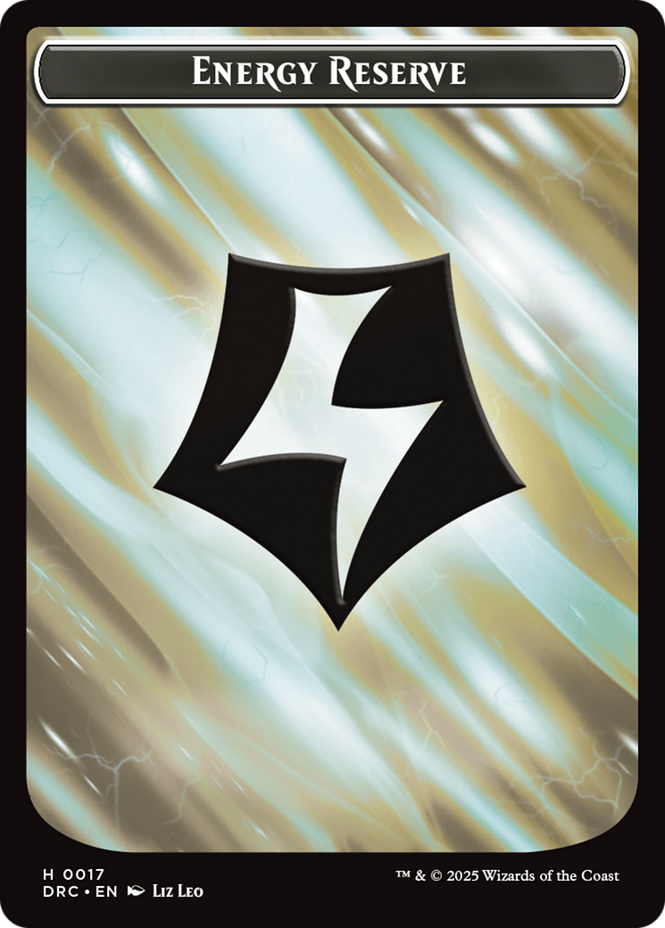 Energy Reserve // Energy Reserve Double-Sided Token [Aetherdrift Tokens] | Lots Moore NSW