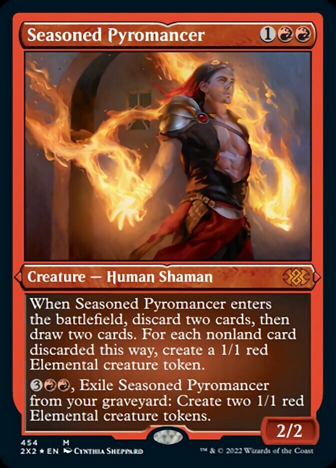 Seasoned Pyromancer (Foil Etched) [Double Masters 2022] | Lots Moore NSW