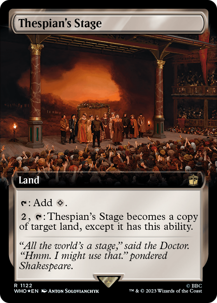 Thespian's Stage (Extended Art) (Surge Foil) [Doctor Who] | Lots Moore NSW