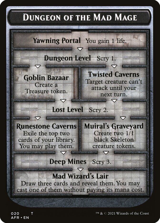 Dungeon of the Mad Mage Token (Oversized) [Oversize Cards] | Lots Moore NSW