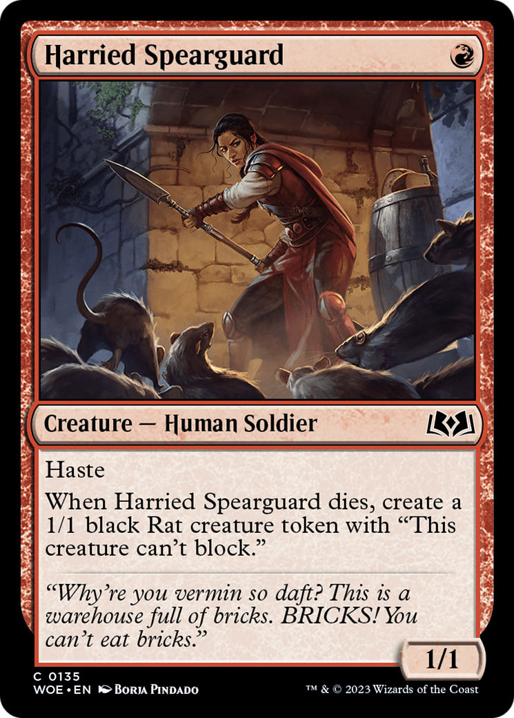 Harried Spearguard [Wilds of Eldraine] | Lots Moore NSW