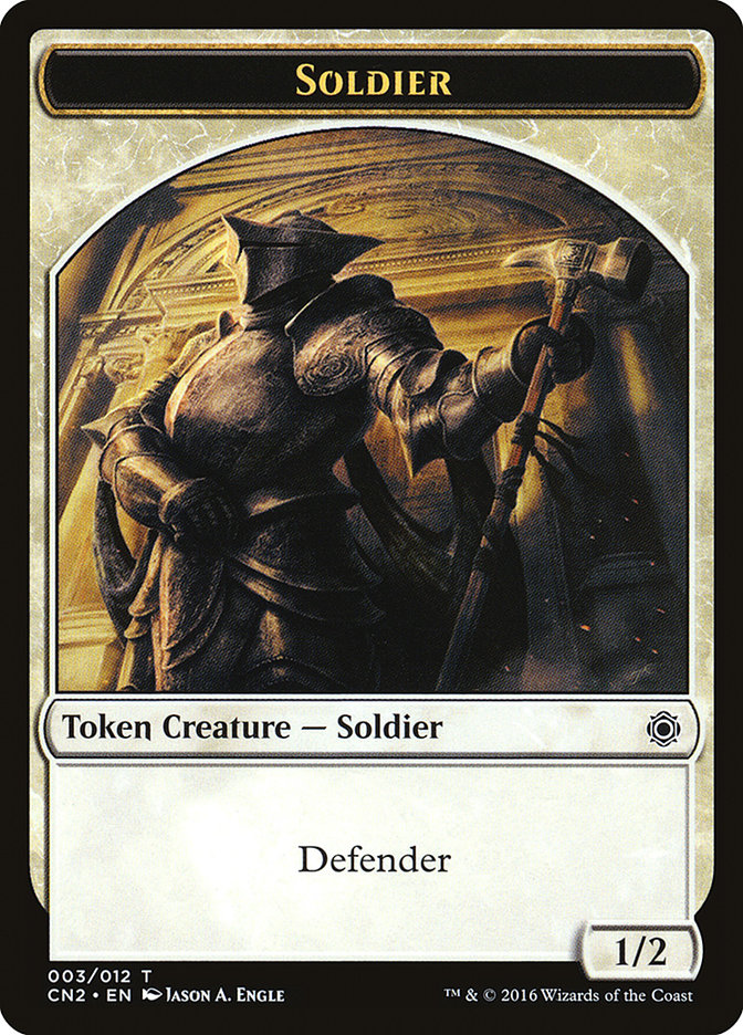 Soldier Token (003/012) [Conspiracy: Take the Crown Tokens] | Lots Moore NSW