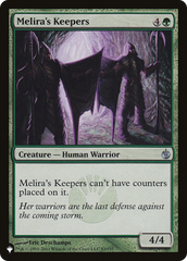 Melira's Keepers [The List] | Lots Moore NSW