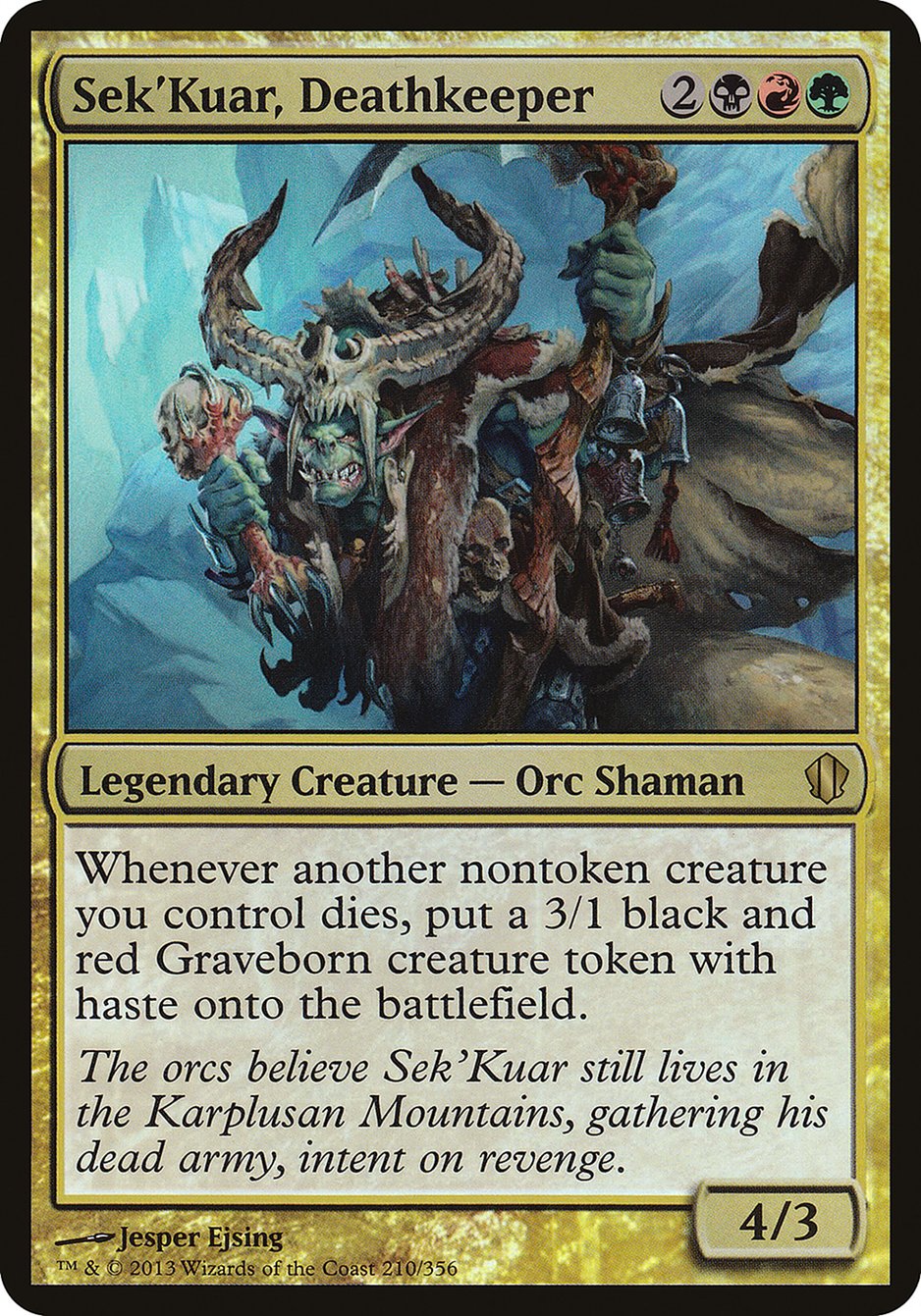 Sek'Kuar, Deathkeeper (Oversized) [Commander 2013 Oversized] | Lots Moore NSW