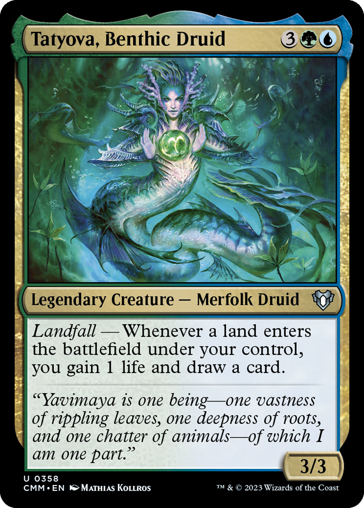 Tatyova, Benthic Druid [Commander Masters] | Lots Moore NSW