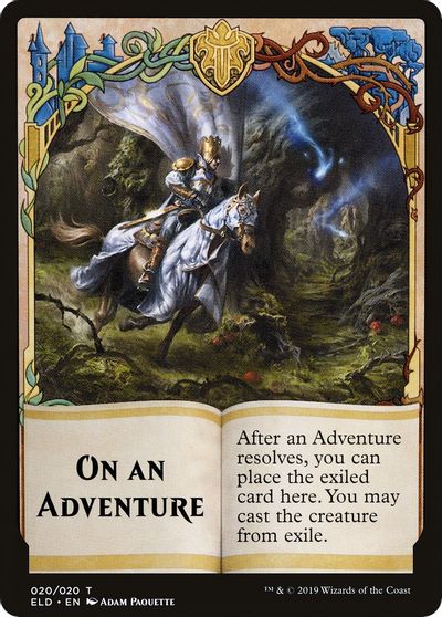 On An Adventure // Spirit Double-Sided Token [Challenger Decks 2020 Tokens] | Lots Moore NSW