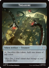 Spider // Treasure Double-Sided Token [Marvel's Spider-Man Tokens] | Lots Moore NSW