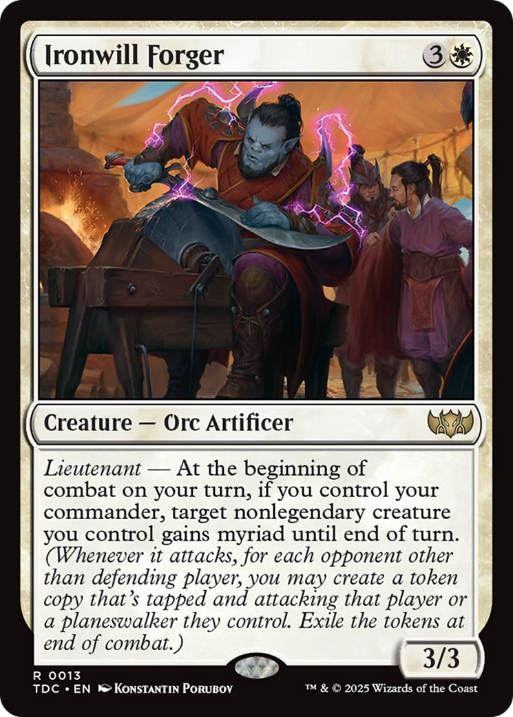 Ironwill Forger [Tarkir: Dragonstorm Commander] | Lots Moore NSW