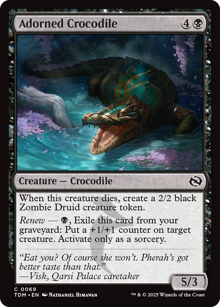 Adorned Crocodile [Tarkir: Dragonstorm] | Lots Moore NSW