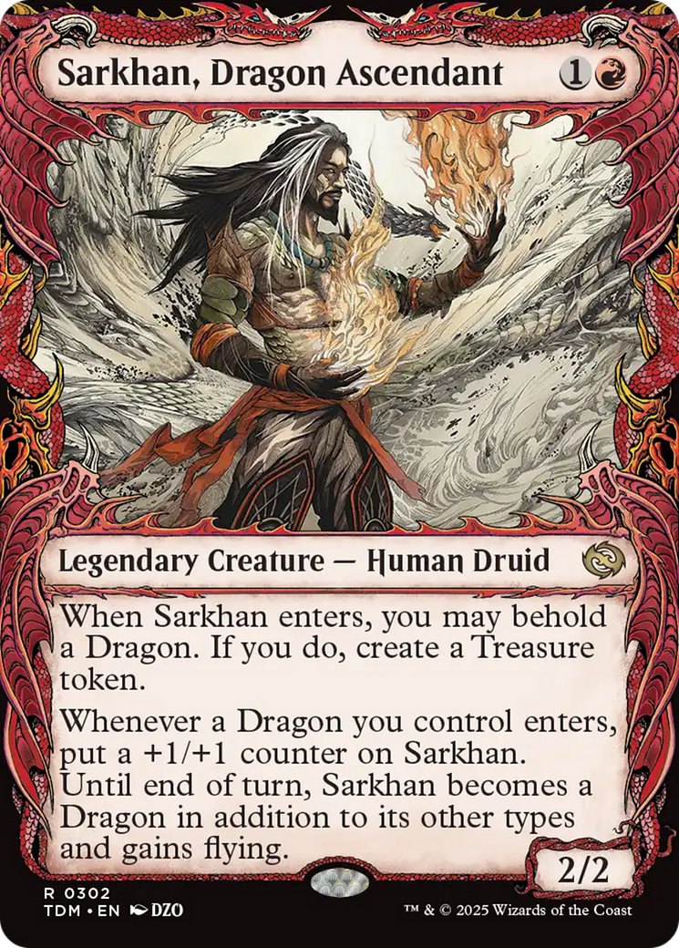 Sarkhan, Dragon Ascendant (0302) (Showcase) [Tarkir: Dragonstorm] | Lots Moore NSW