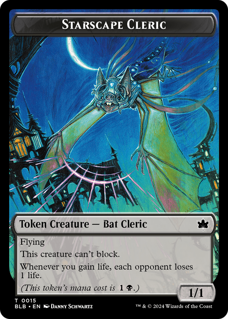 Squirrel // Starscape Cleric Double-Sided Token [Bloomburrow Tokens] | Lots Moore NSW