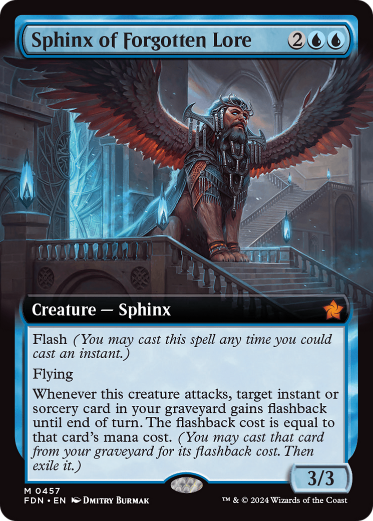 Sphinx of Forgotten Lore (Extended Art) [Foundations] | Lots Moore NSW