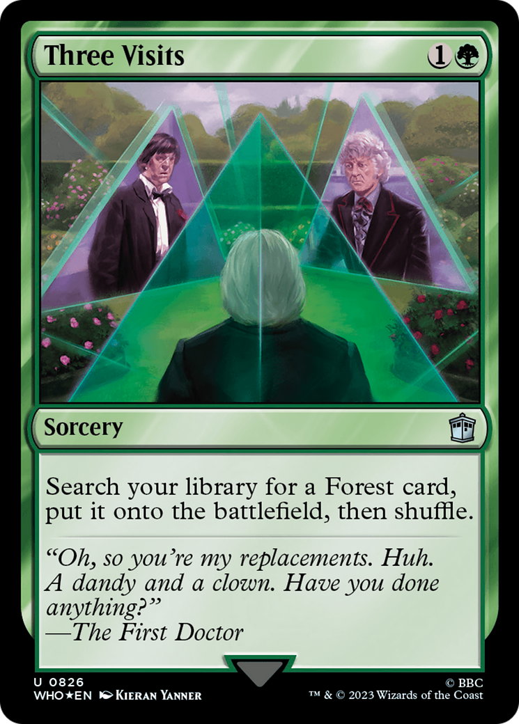 Three Visits (Surge Foil) [Doctor Who] | Lots Moore NSW