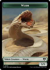 Wurm // Spider Double-Sided Token [Commander Masters Tokens] | Lots Moore NSW