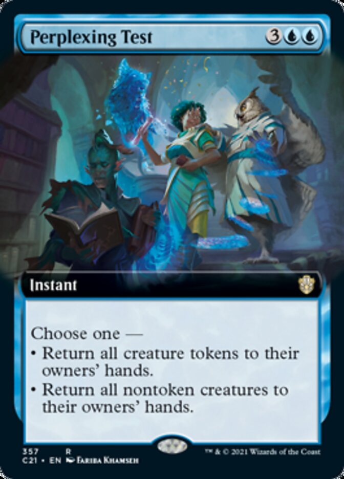 Perplexing Test (Extended Art) [Commander 2021] | Lots Moore NSW