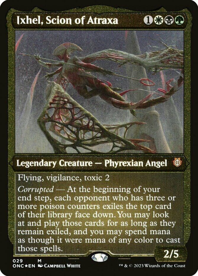Ixhel, Scion of Atraxa (Foil Etched) (Display Commander) [Phyrexia: All Will Be One Commander] | Lots Moore NSW