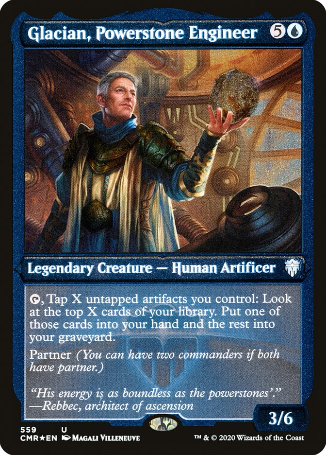 Glacian, Powerstone Engineer (Etched) [Commander Legends] | Lots Moore NSW