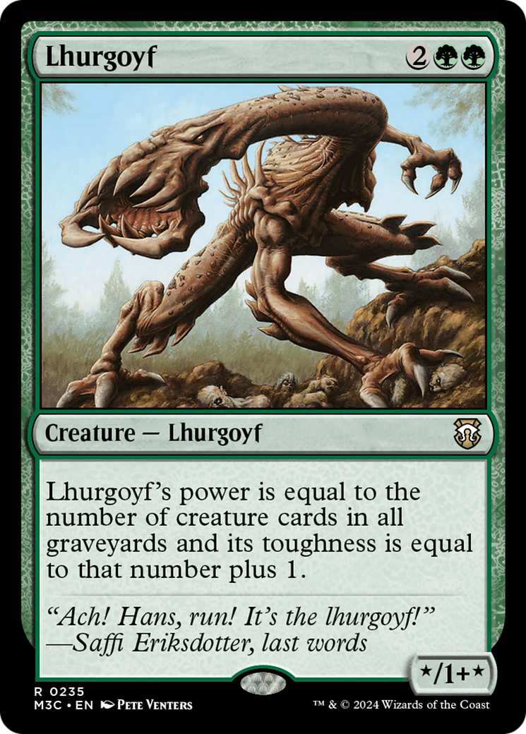 Lhurgoyf (Ripple Foil) [Modern Horizons 3 Commander] | Lots Moore NSW