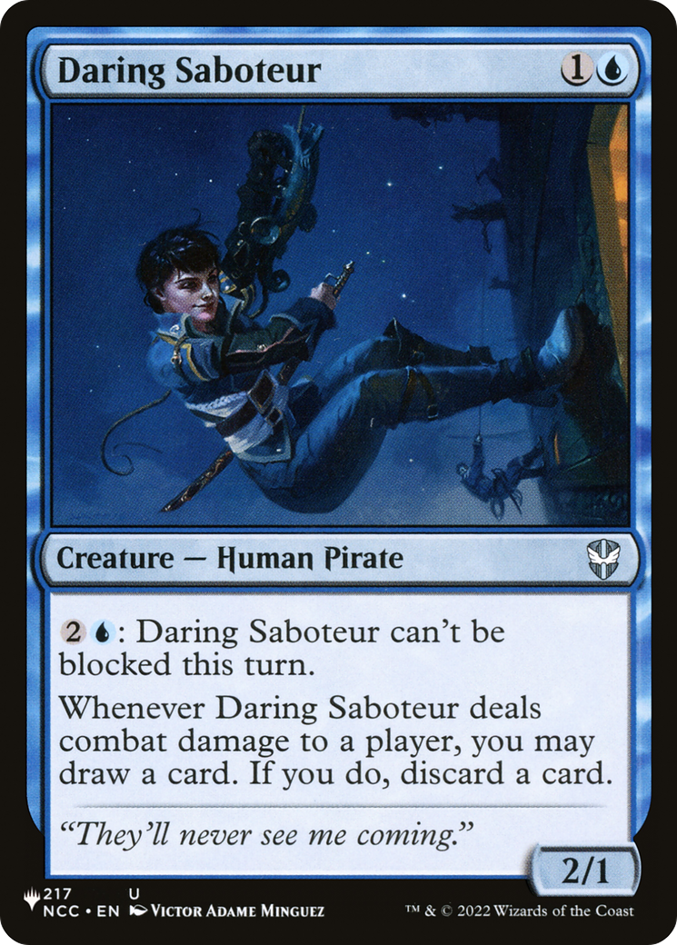 Daring Saboteur [The List Reprints] | Lots Moore NSW