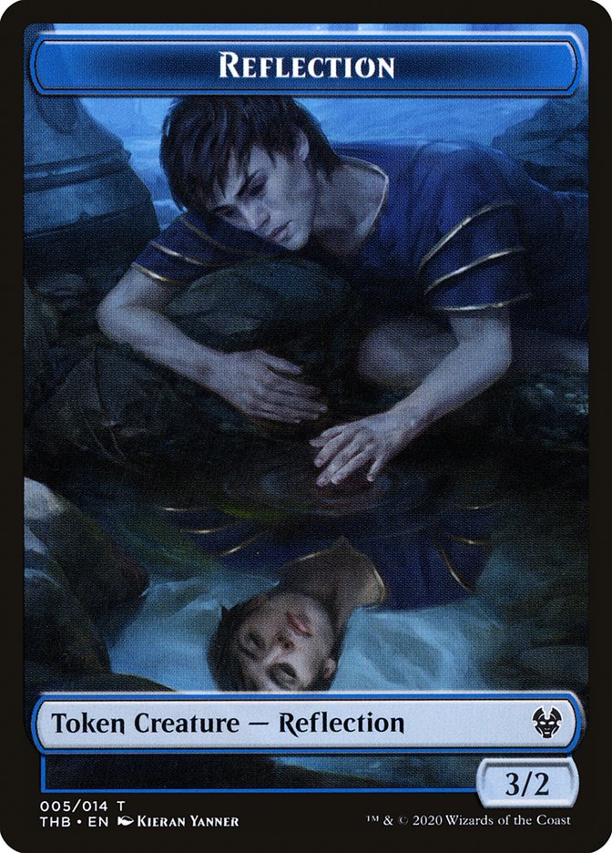 Human Soldier // Reflection Double-Sided Token [Theros Beyond Death Tokens] | Lots Moore NSW