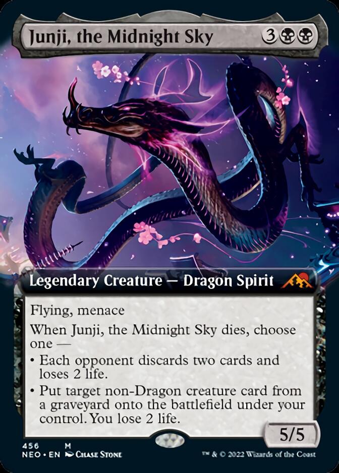 Junji, the Midnight Sky (Extended Art) [Kamigawa: Neon Dynasty] | Lots Moore NSW