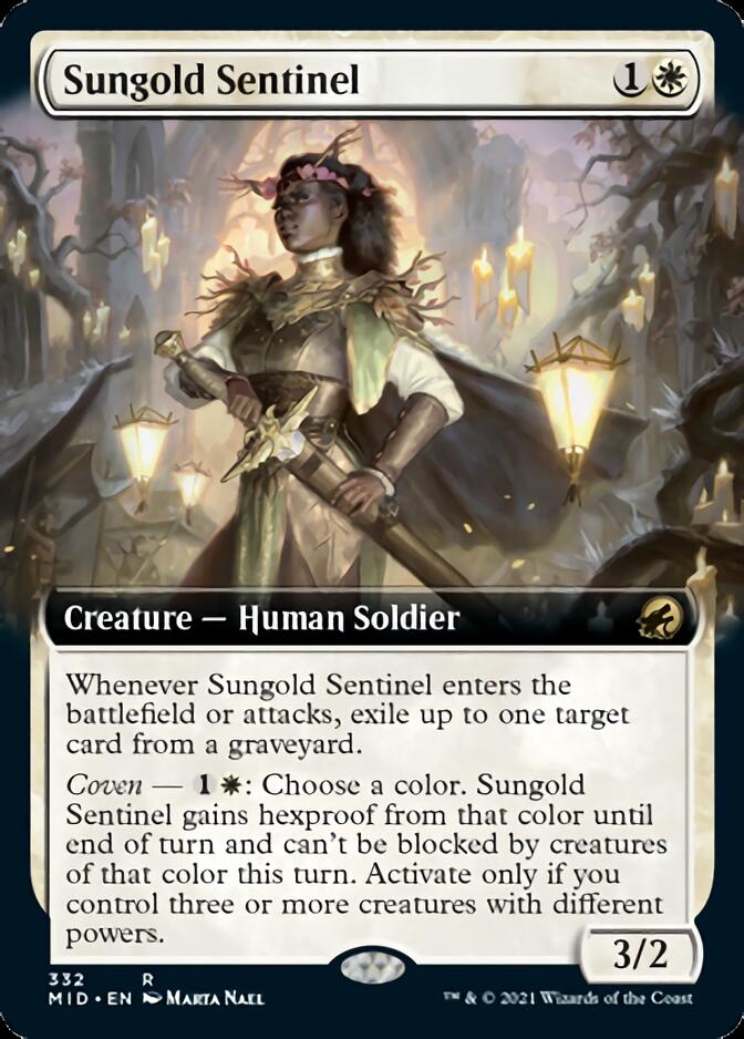 Sungold Sentinel (Extended Art) [Innistrad: Midnight Hunt] | Lots Moore NSW