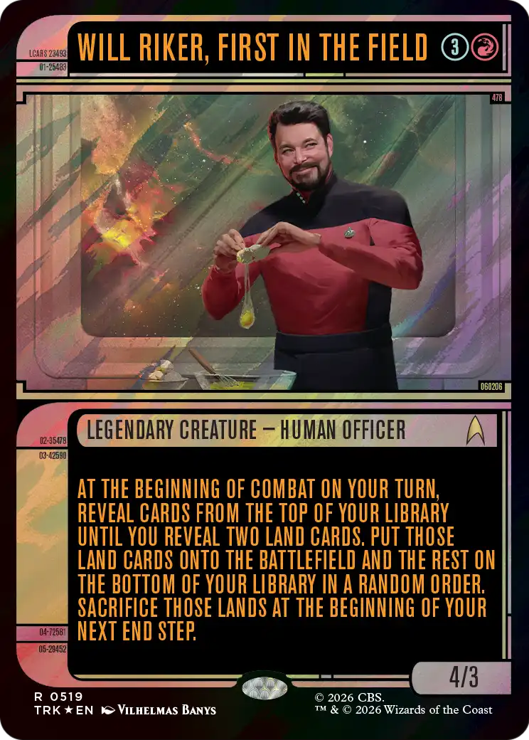 Will Riker, First in the Field (Showcase) (Surge Foil) [Star Trek] | Lots Moore NSW