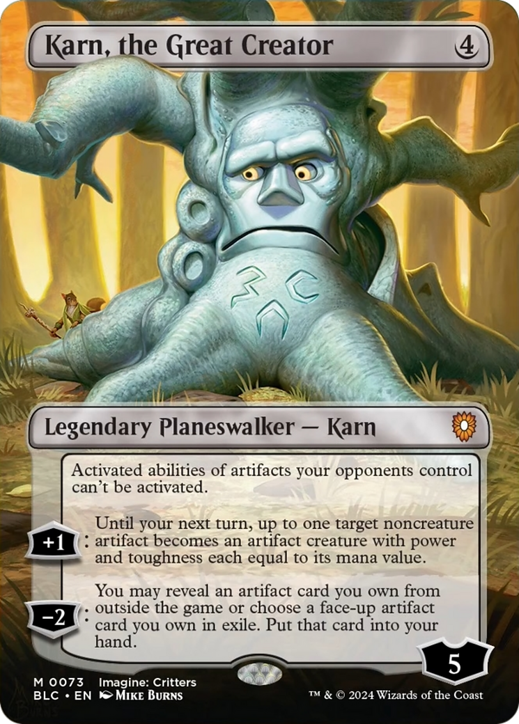 Karn, the Great Creator (Borderless) [Bloomburrow Commander] | Lots Moore NSW