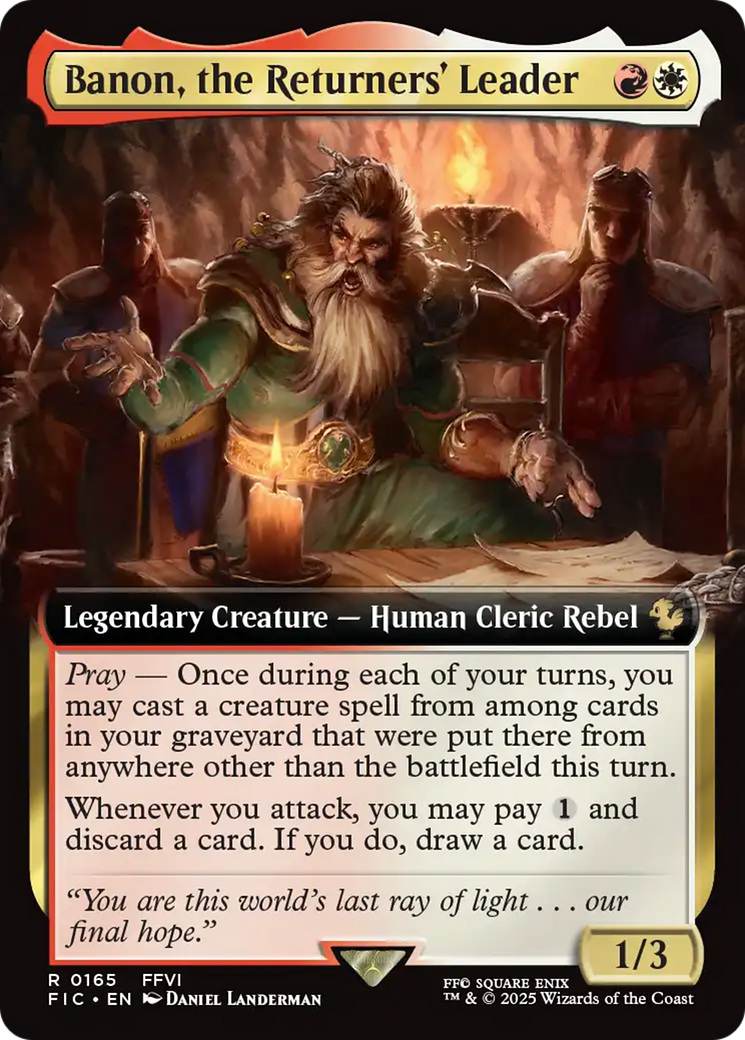 Banon, the Returners' Leader (Extended Art) [FINAL FANTASY Commander] | Lots Moore NSW