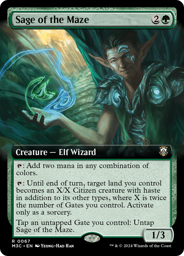 Sage of the Maze (Extended Art) [Modern Horizons 3 Commander] | Lots Moore NSW