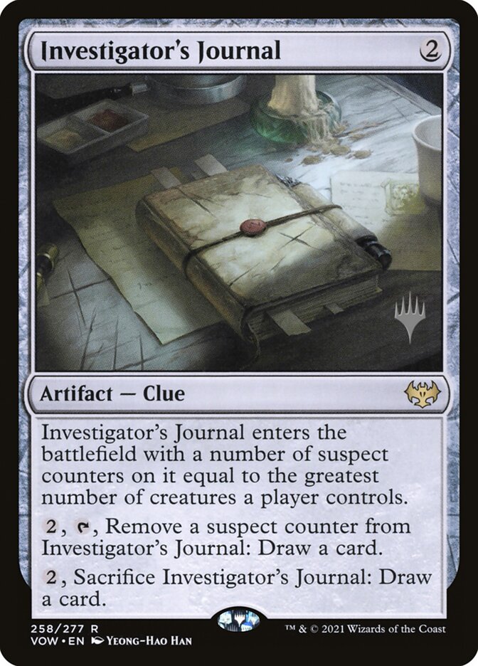 Investigator's Journal (Promo Pack) [Innistrad: Crimson Vow Promos] | Lots Moore NSW